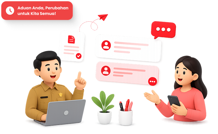 Ilustrasi layanan E-Lapor